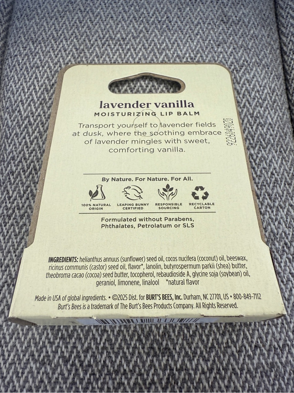 Burt's Bees Moisturizing Lip Balm — Lavender Vanilla - Picture 5 of 12